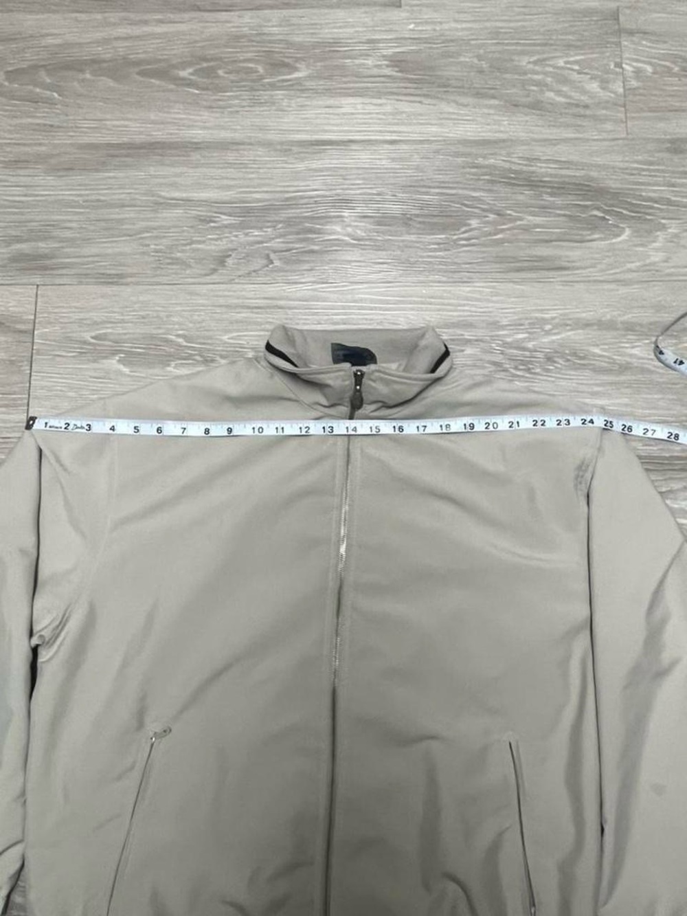 Sunderland of Scotland Full Zip Jacket XL Beige Windbreaker Golf Lightweight - Picture 5 of 7